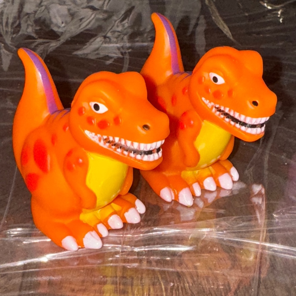 Orange Dinosaur Toy Set